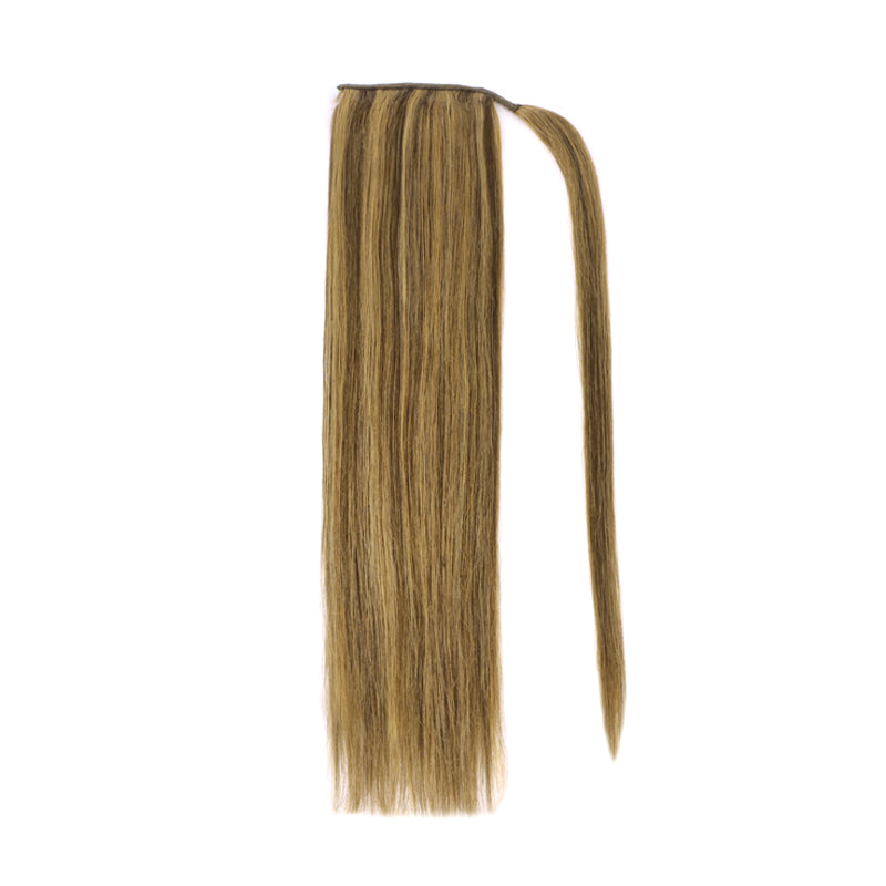 Chocolate Brown to Caramel Blonde Ponytail