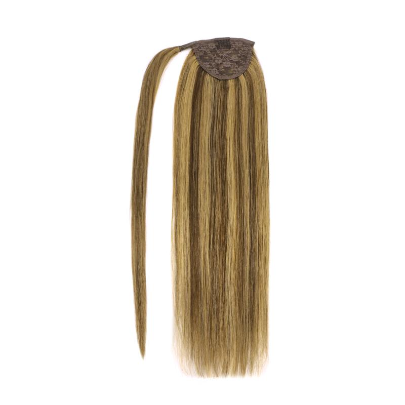 Chocolate Brown to Caramel Blonde Ponytail
