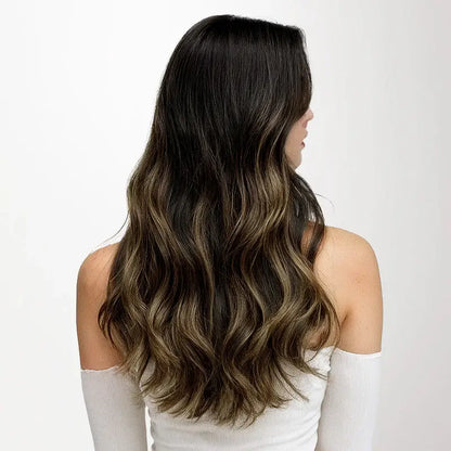 Light Brown to Dark Blonde Ombre #P16/22 Invisible Tape In Hair Extension -- 50g