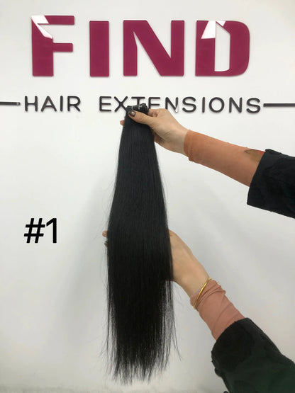 Chocolate Brown to Light Blonde to Chocolate Brown Ombre #4/26/4 Invisible Tape In Hair Extension -- 50g