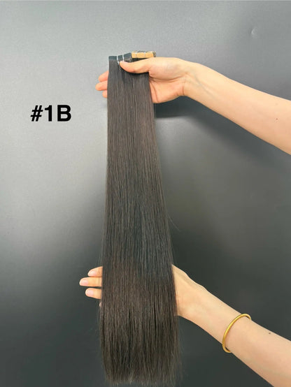 Light Golden Blonde #613N Double Drawn Cuticle Tape-ins -- 50g