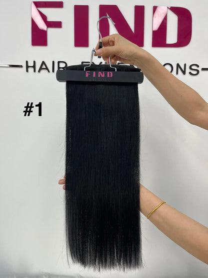 Light Brown to Platinum Blonde Ombre #P17/60 Invisible Clip in Hair Extensions --- 130g-150g