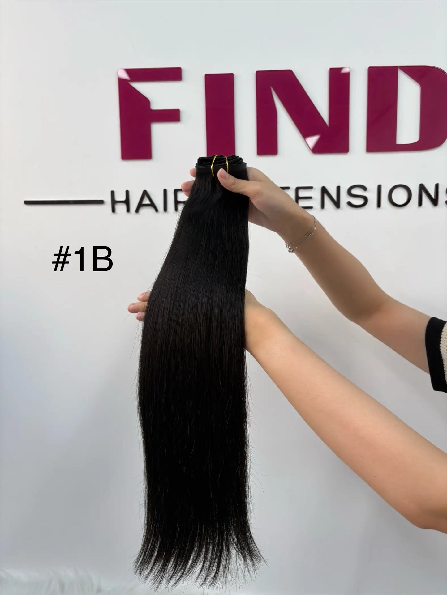 Platinum Blonde #60 Seamless Pu Clip-ins -- 130g~150g