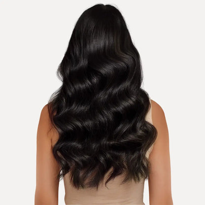 Dark Brown to Light Brown to Light Golden Blonde Ombre #3/8/613 Seamless Pu Clip-ins -- 130g~150g