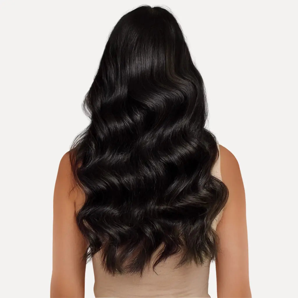 Chocolate Brown to Light Blonde to Ombre #4/26/4 Seamless Pu Clip-ins -- 130g~150g