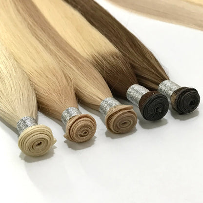 Dark Brown to Light Brown Ombre #R2 - 4/8 Genius Weft Hair -- 50g