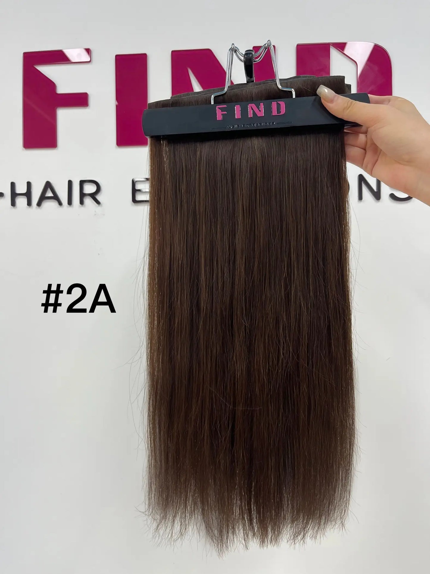 Dark Brown to Light Brown to Light Golden Blonde Ombre #3/8/613 Invisible Clip in Hair Extensions --- 130g-150g