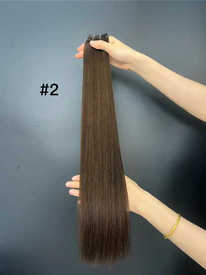 Medium Ash Brown #IV Genius Weft Hair -- 50g
