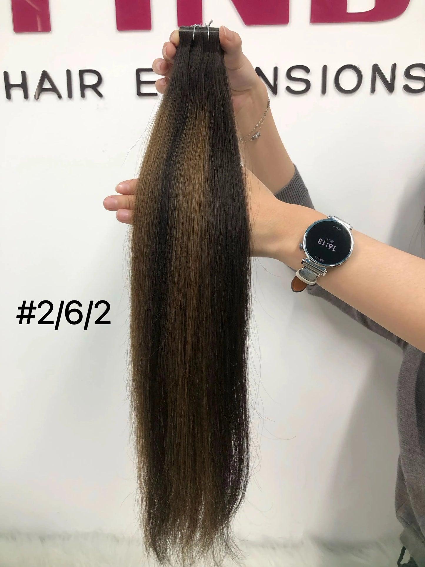 Dark Brown #2 Invisible Tape In Hair Extension -- 50g