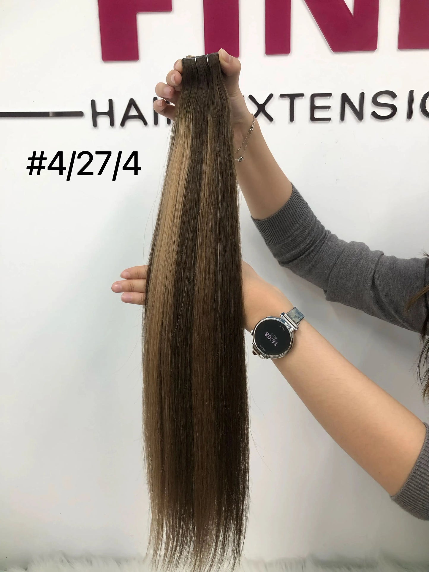 Dark Brown #2 Invisible Tape In Hair Extension -- 50g