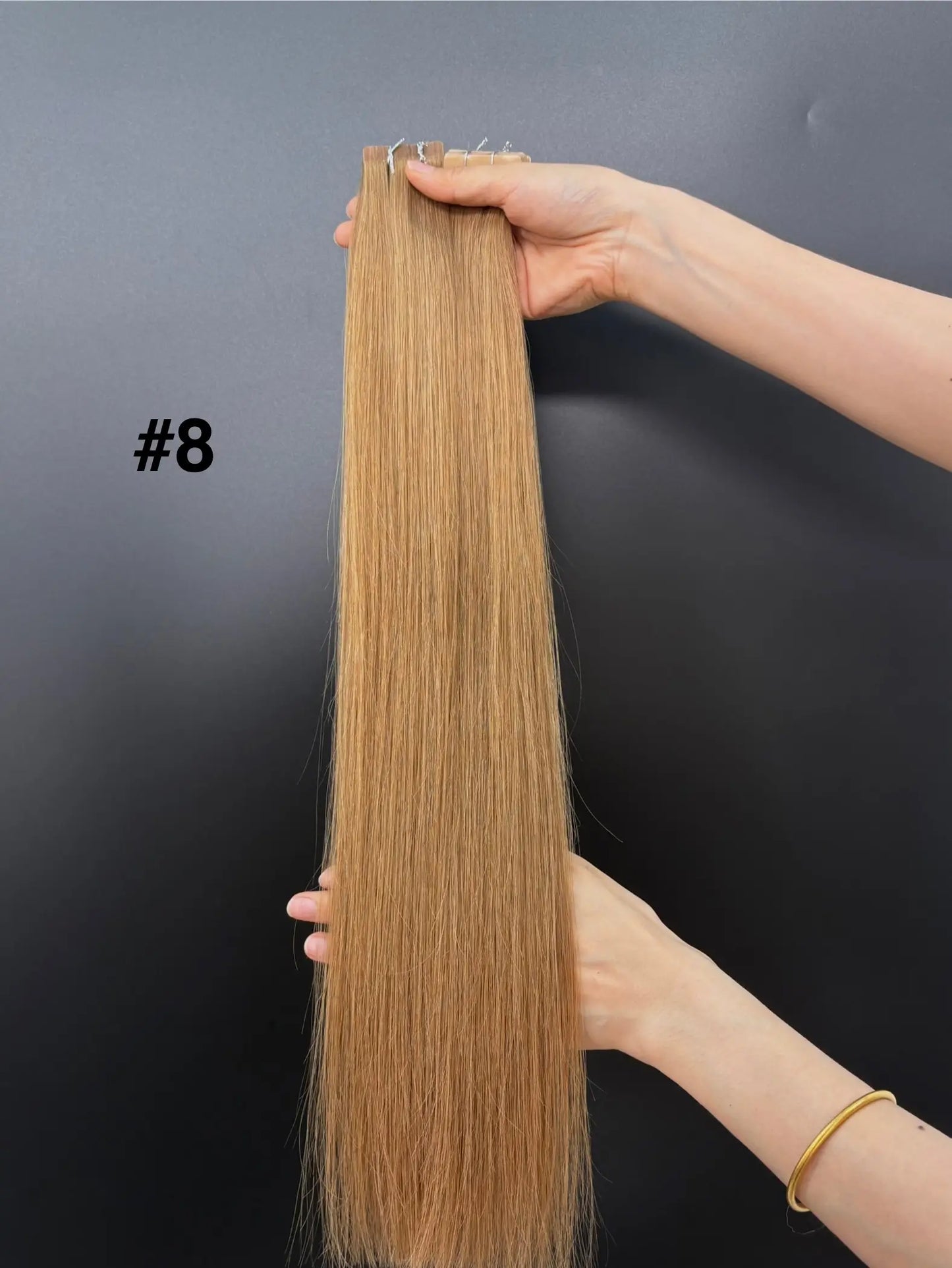 Platinum Blonde #60A Double Drawn Cuticle Tape-ins -- 50g