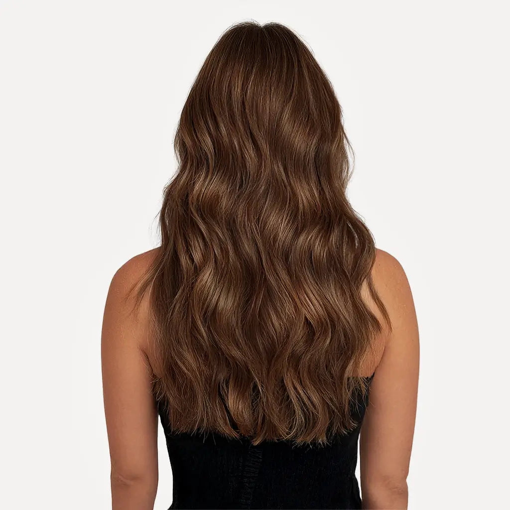 Light Brown to Platinum Blonde Ombre #P18/60A Flat Tips Hair Extension -- 25g