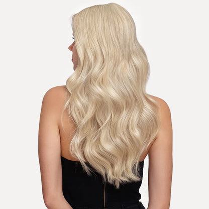Dark Brown to Platinum Blonde Ombre #R5 - 9/60 Genius Weft Hair -- 50g