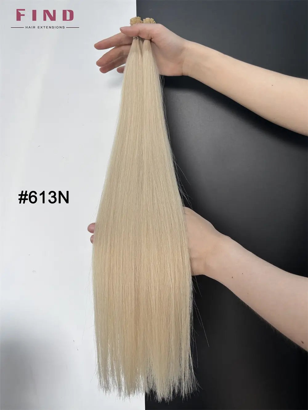 Dark Brown to Platinum Blonde Ombre #R5 - 9/60 Flat Tips Hair Extension -- 25g