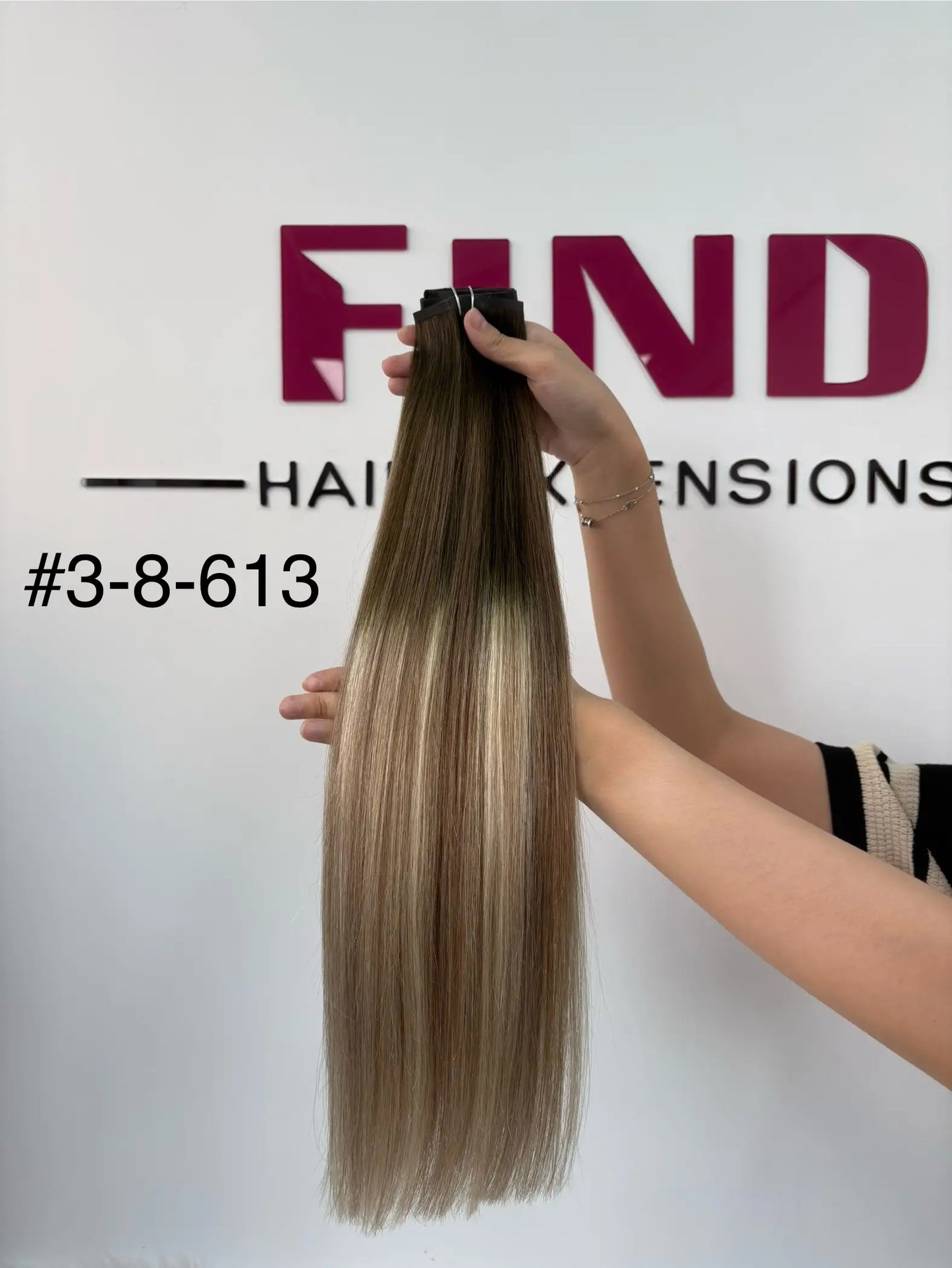 Medium Brown #2A Seamless Pu Clip-ins -- 130g~150g