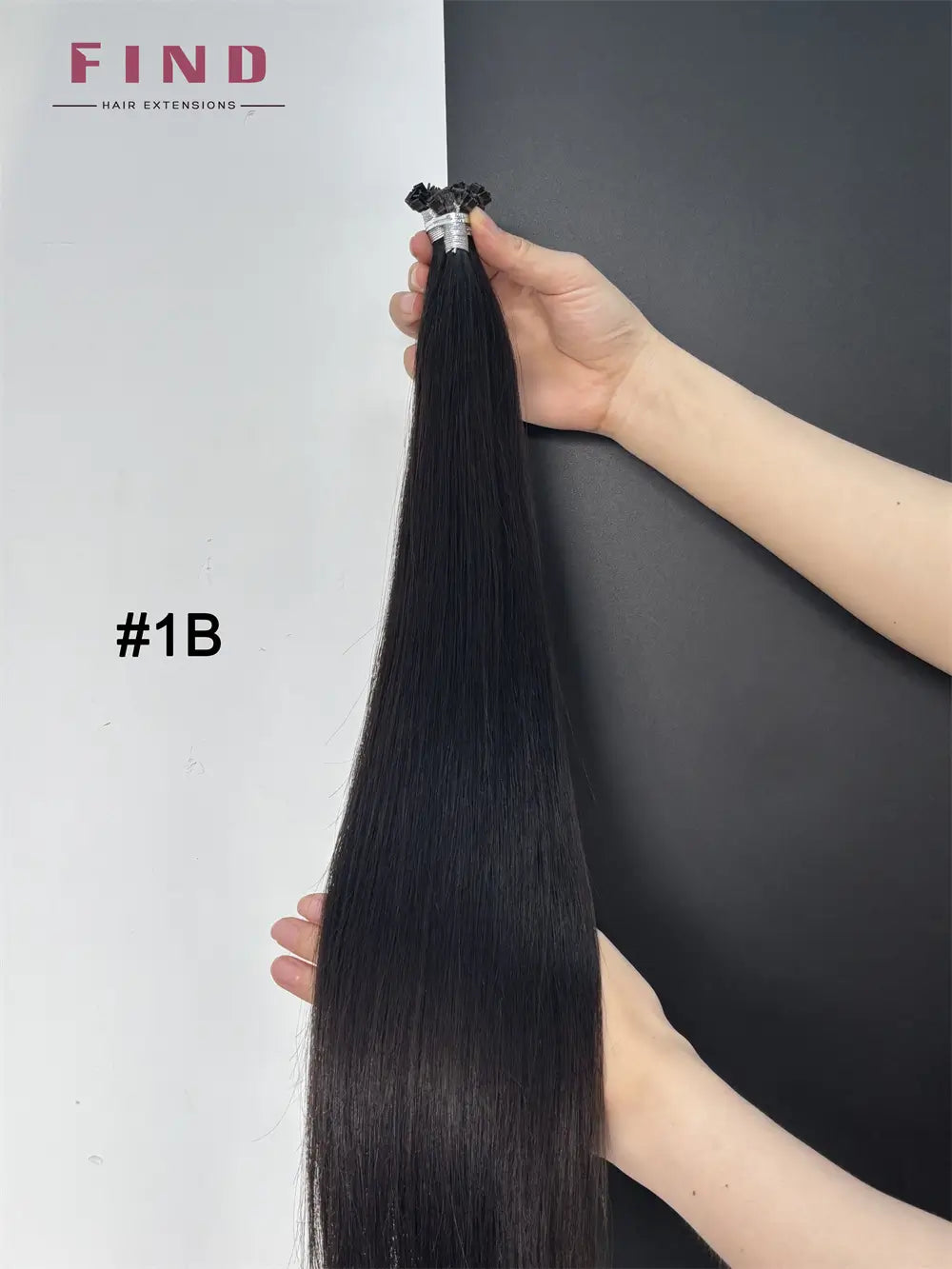 Dark Brown to Platinum Blonde Ombre #R5 - 9/60 Flat Tips Hair Extension -- 25g