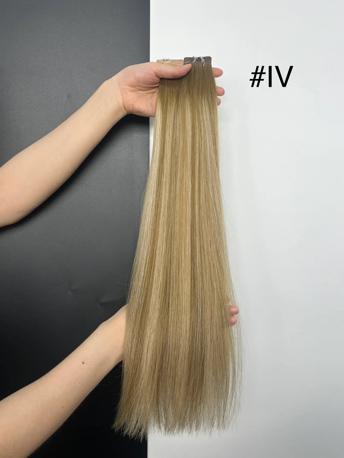Light Golden Blonde #613N Double Drawn Cuticle Tape-ins -- 50g