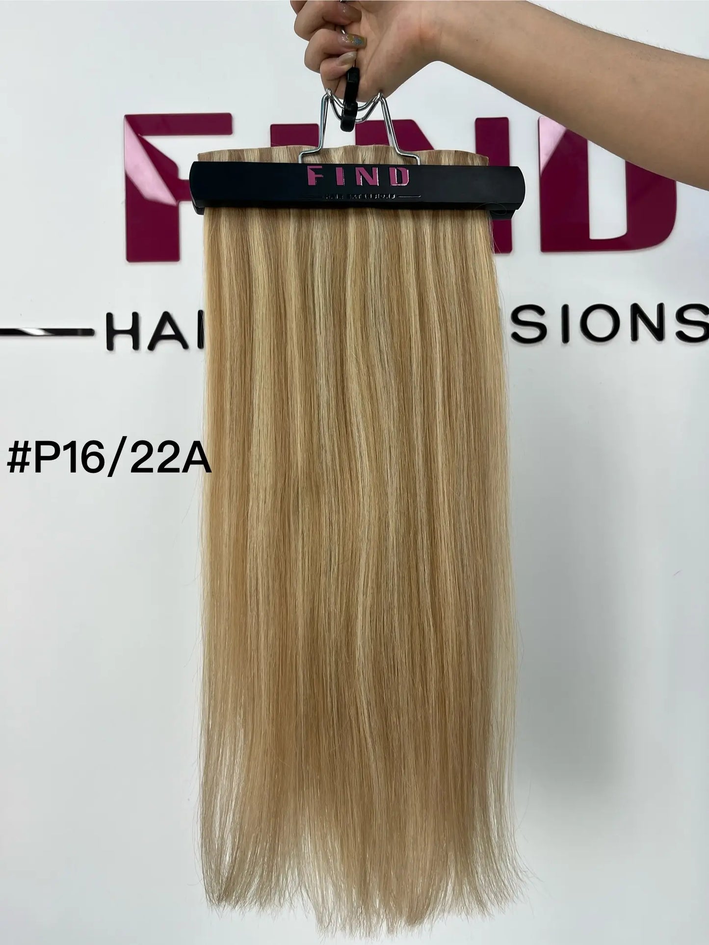 Platinum Blonde #60 Invisible Clip in Hair Extensions --- 130g-150g