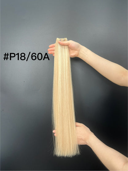 Light Ash Brown #LA Genius Weft Hair -- 50g