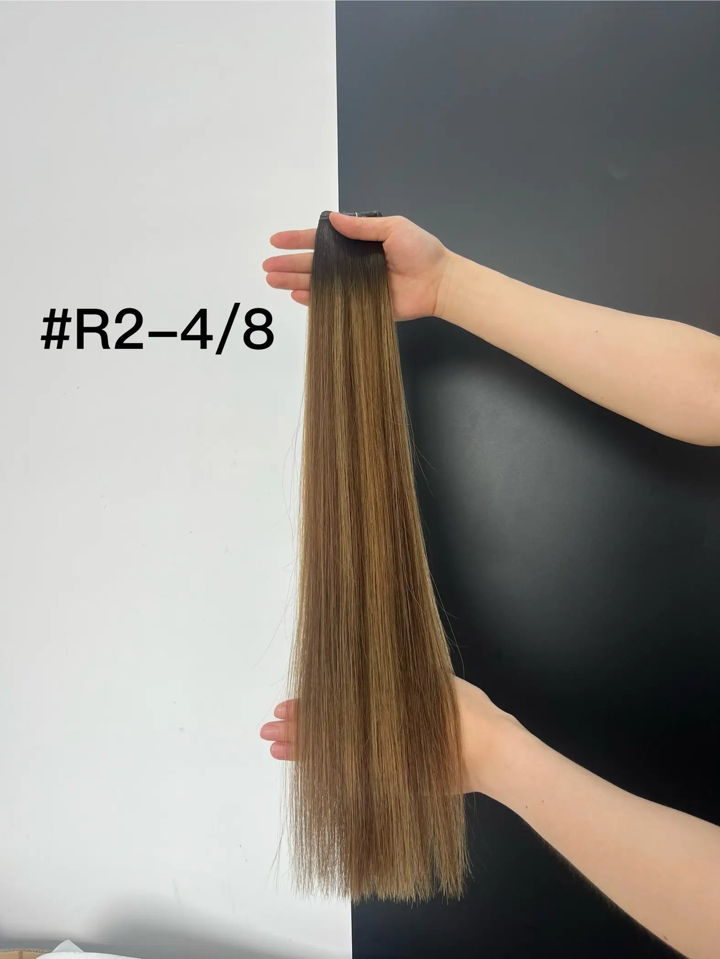 Light Ash Brown #LA Genius Weft Hair -- 50g