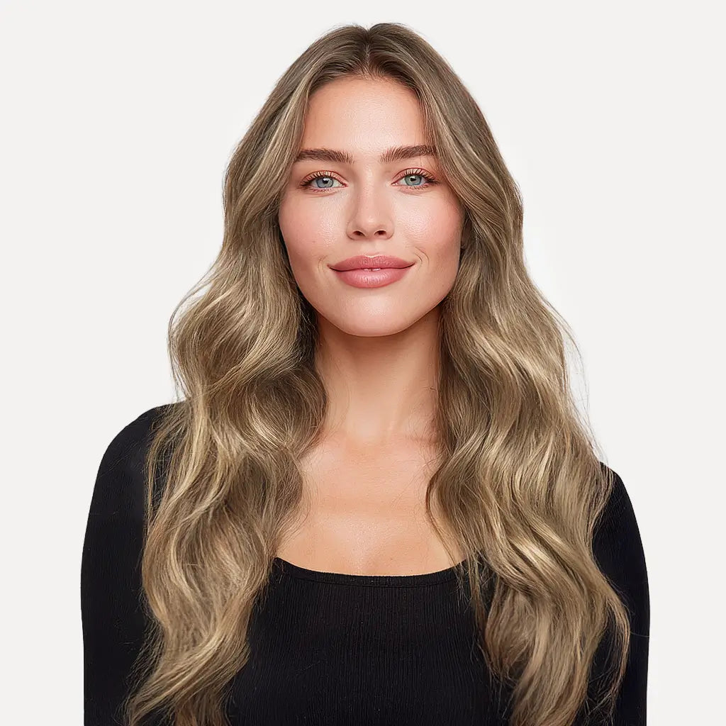 Chocolate Brown #4 Flat Tips Hair Extension -- 25g