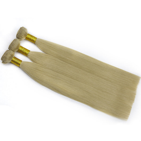 Dirty Blonde Machine Hair Weft Remy Hair Extensions