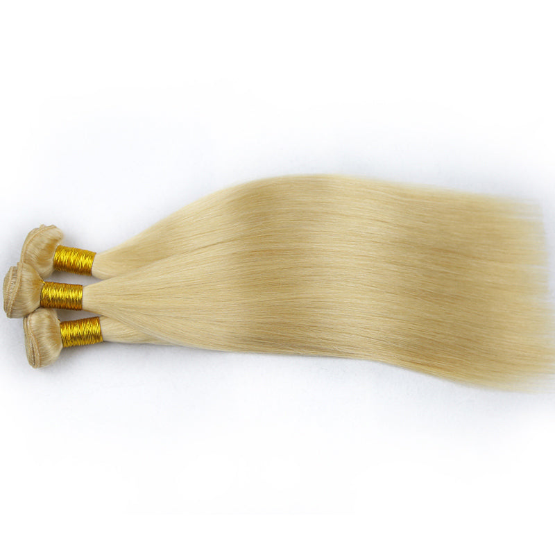 Blonde Machine Hair Weft Remy Hair Extensions