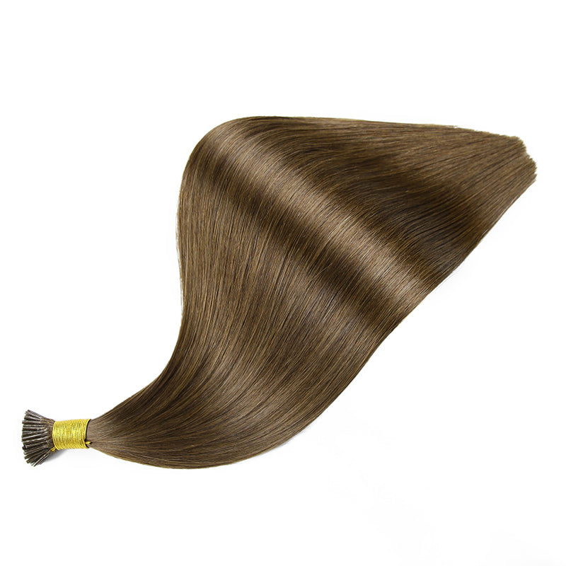 Chocolate Brown I Tip Keratin Remy Hair Extensions