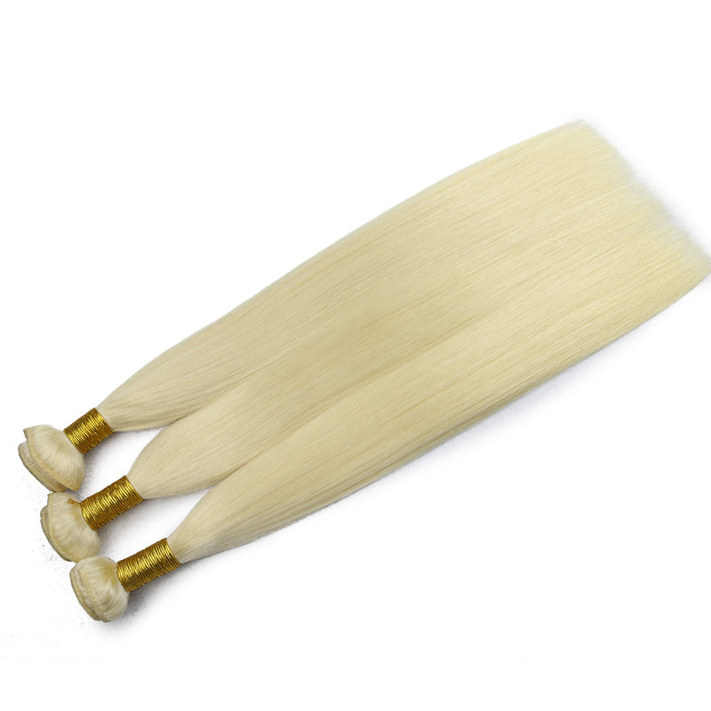 Blonde Machine Hair Weft Remy Hair Extensions