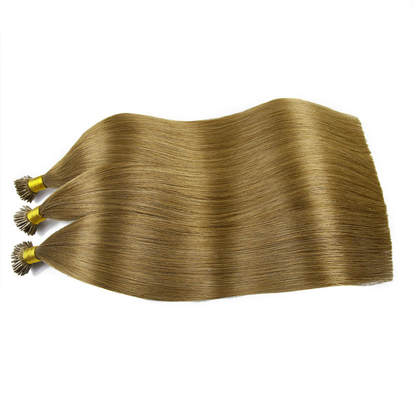 Bronzed Brown I Tip Keratin Remy Hair Extensions