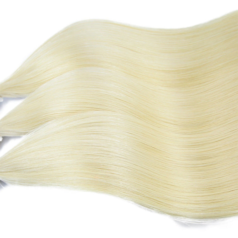 Light Blonde Nano Tip Keratin Remy Hair Extensions