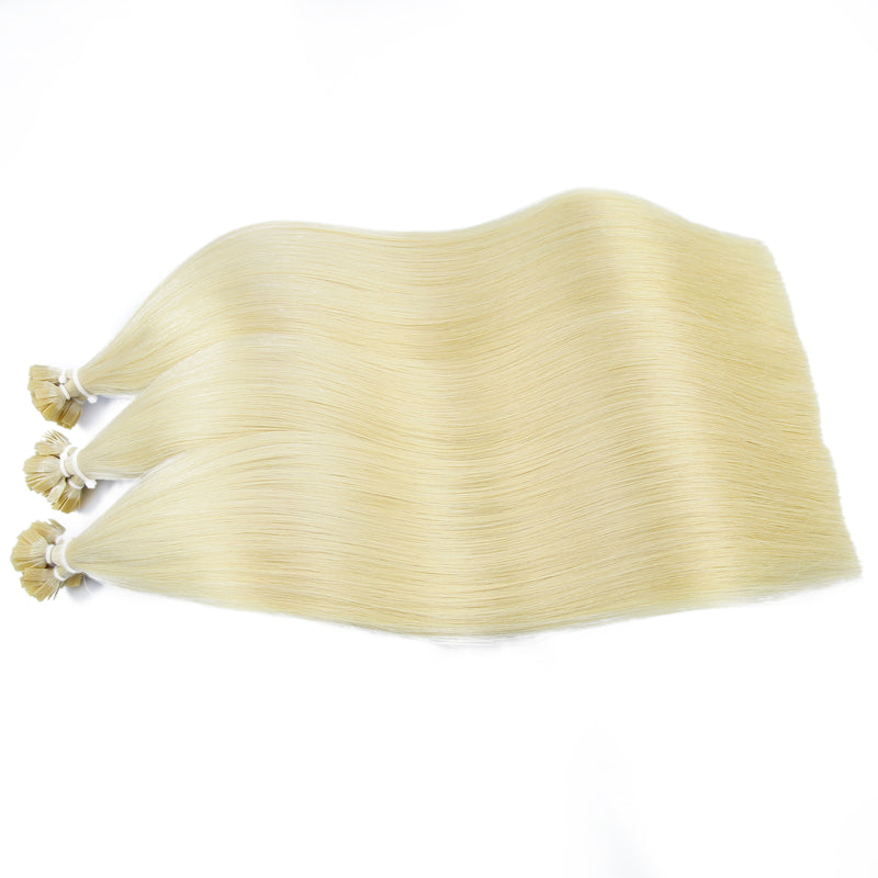 Strawberry Blonde Flat Tip Keratin Remy Hair Extensions