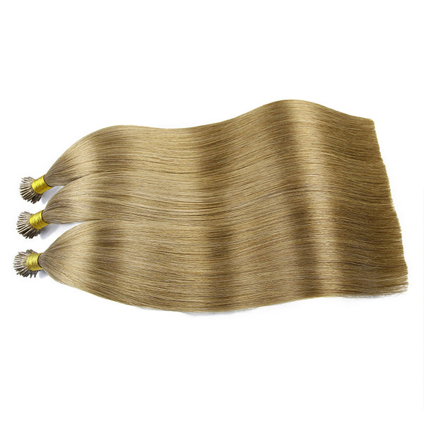 Honey Brown I Tip Keratin Remy Hair Extensions
