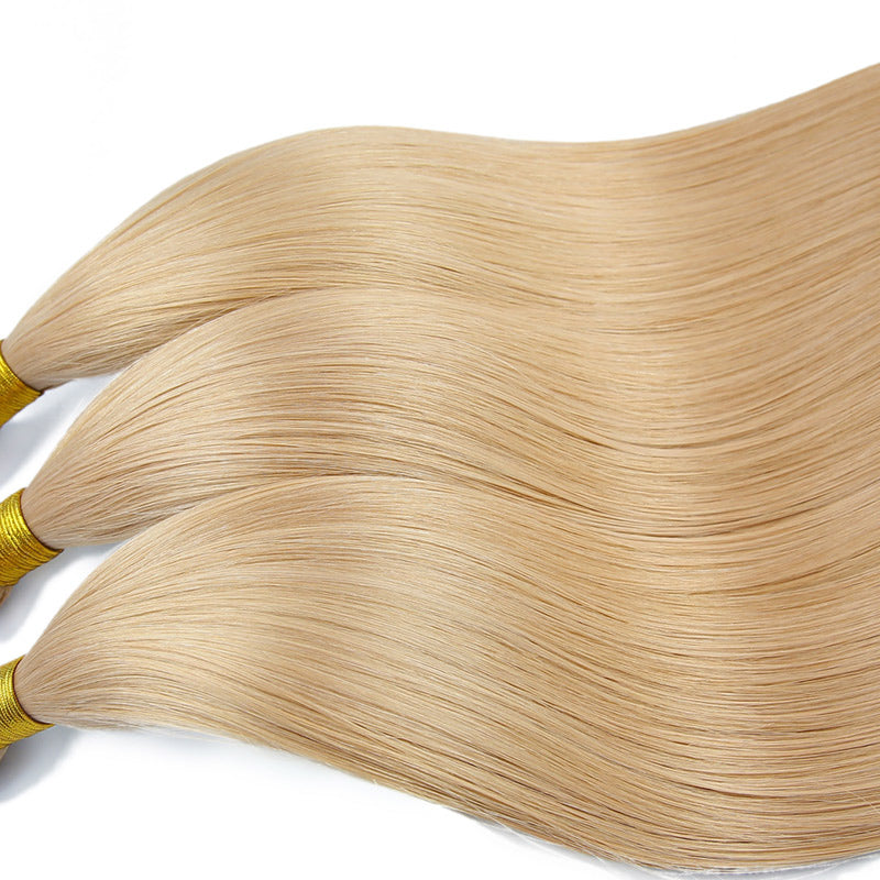 Sand Blonde Hand-tied Weft Remy Hair Extensions