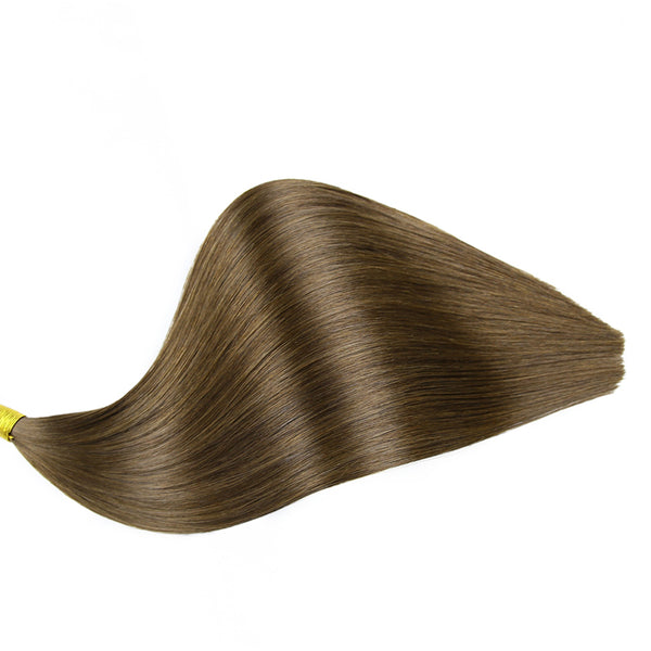 Chocolate Brown Hand-tied Weft Remy Hair Extensions