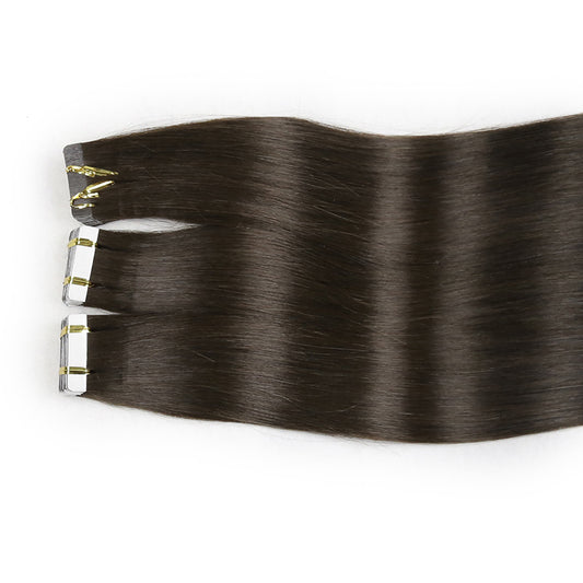 Dark Brown Tape In Remy Hair Extensions