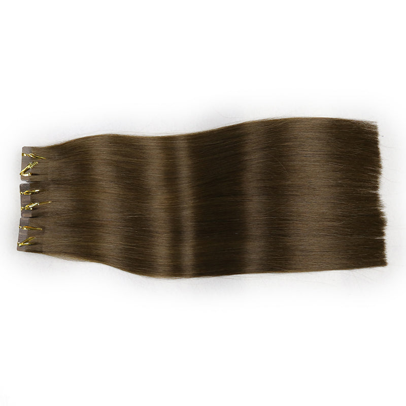 Bronzed Brown Tape In Remy Hair Extensions