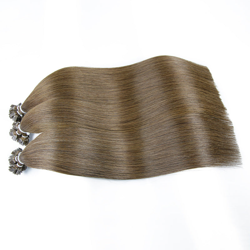 Chocolate Brown Flat Tip Keratin Remy Hair Extensions