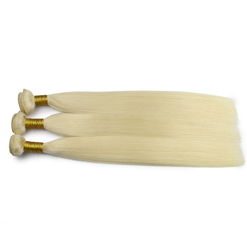 Sand Blonde Machine Hair Weft Remy Hair Extensions