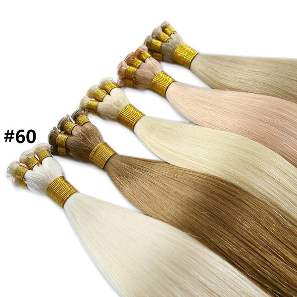 Blonde Hand-tied Weft Remy Hair Extensions