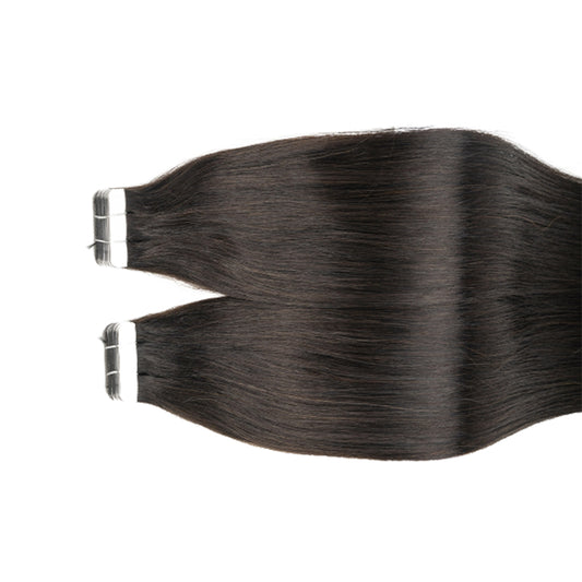 Natural Black Tape In Remy Hair Extensions