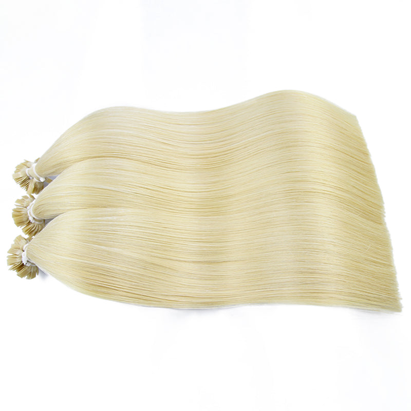 Sand Blonde Flat Tip Keratin Remy Hair Extensions