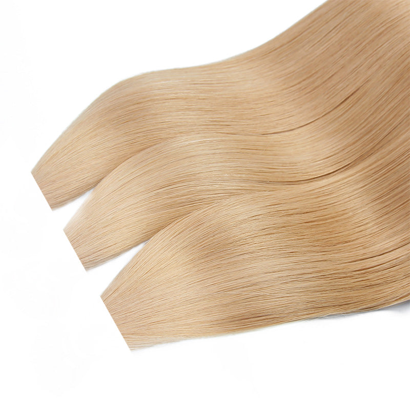 Strawberry Blonde Nano Tip Keratin Remy Hair Extensions