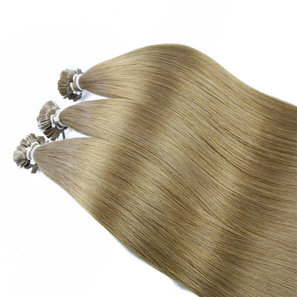 Bronzed Brown Flat Tip Keratin Remy Hair Extensions