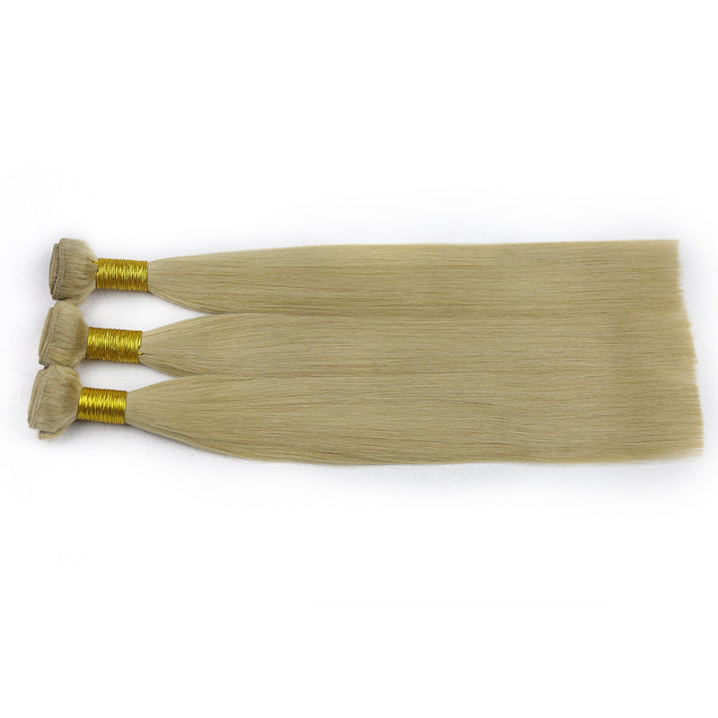Dirty Blonde Machine Hair Weft Remy Hair Extensions
