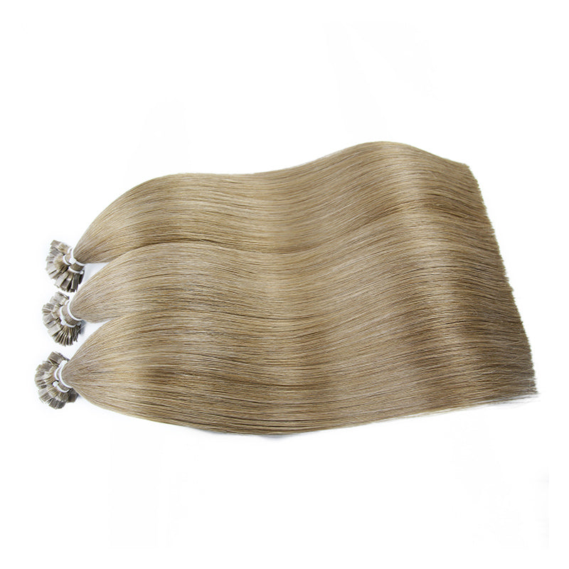 Light Blonde Flat Tip Keratin Remy Hair Extensions